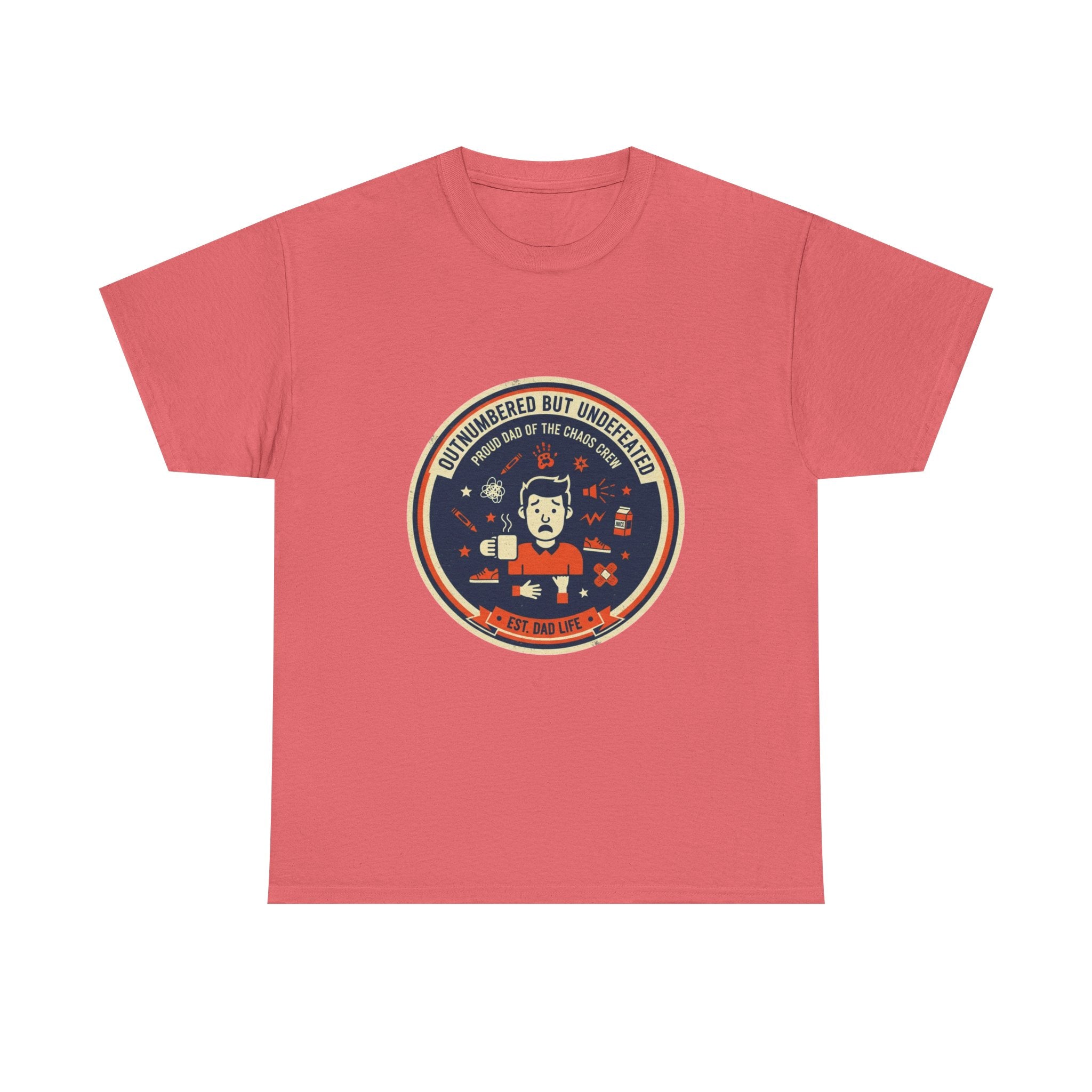 Proud Dad of a Chaos Crew Funny Father's Day T-Shirt | Retro Dad Gift