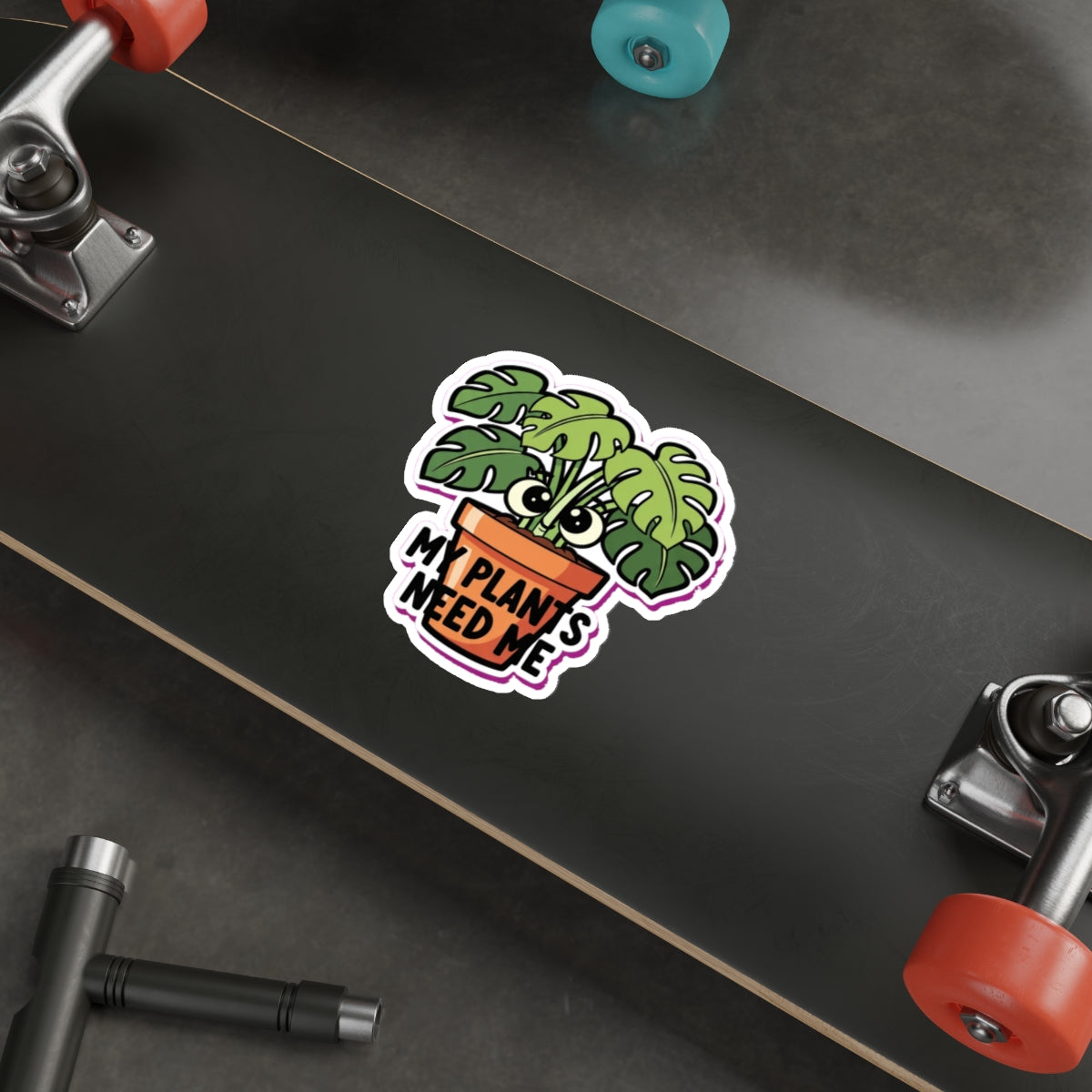 Plant Mom Sticker | Monstera Die Cut Sticker | Crazy Plant Lady Laptop Decal