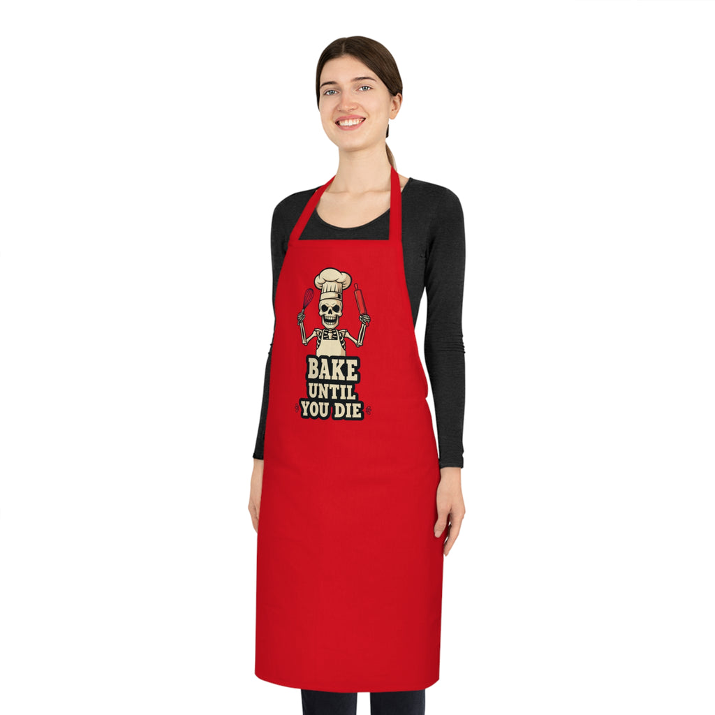 Skeleton Baker Apron | Funny Dark Humor Kitchen Apron for Women