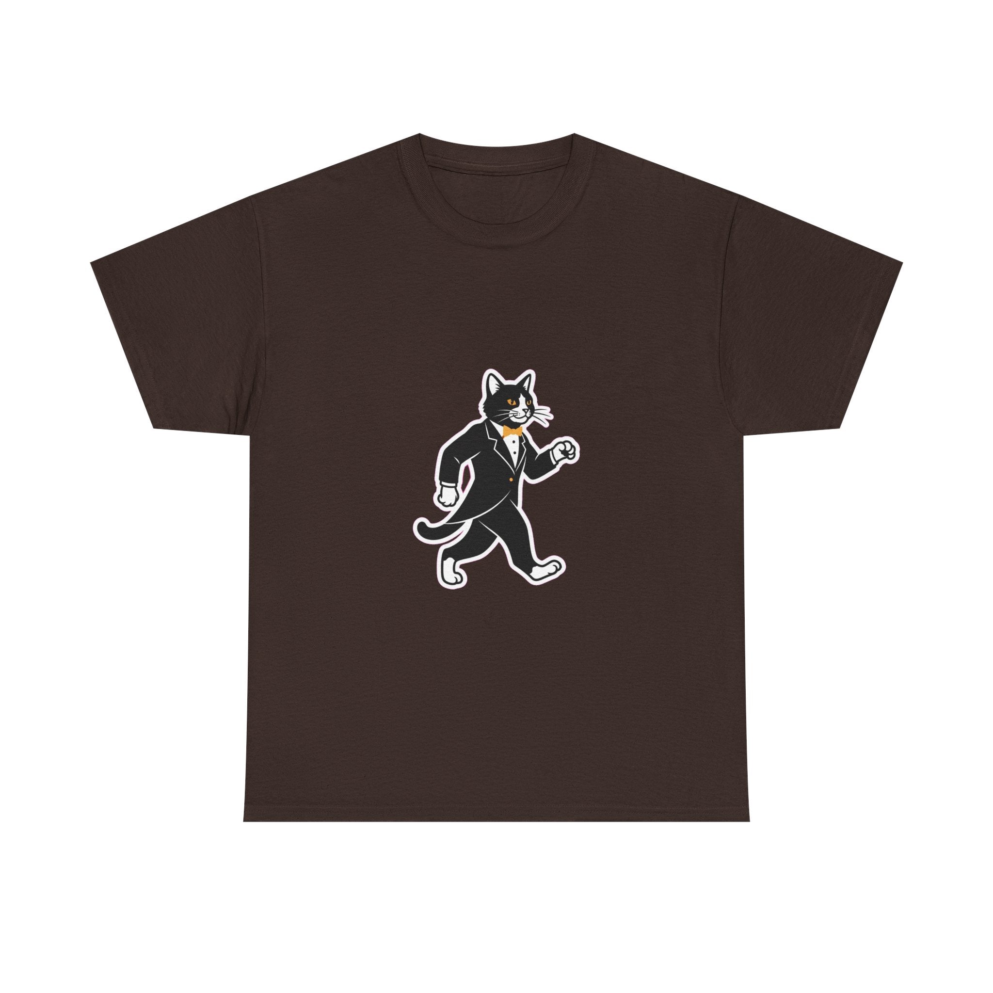 Tuxedo Cat Swagger T-Shirt | Funny Black & White Cat Art Tee for Cat Lovers