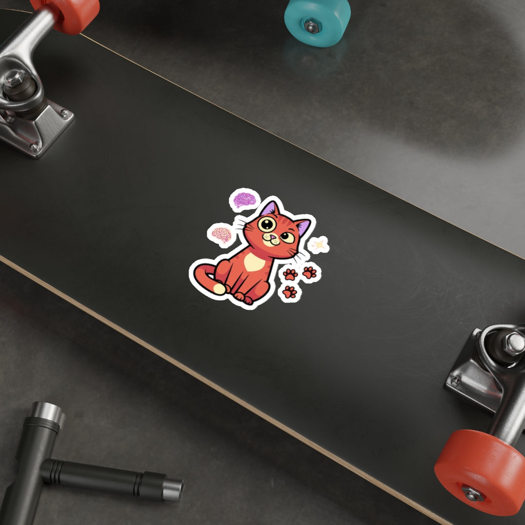 Neurodivergent Cat Lady Sticker | ADHD Autism Cat Mom Vinyl Decal