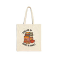 Book Lover Snack Addict Tote Bag - Retro Bookworm Gift