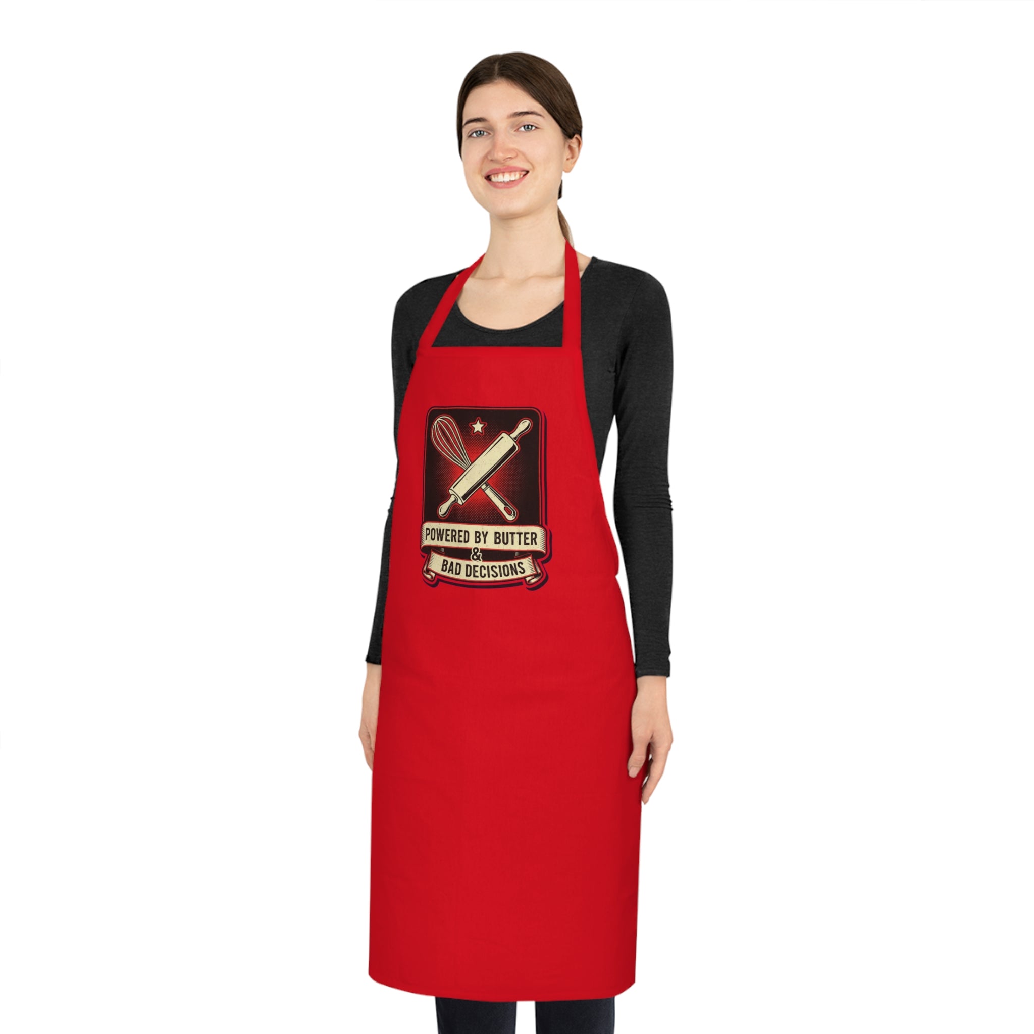 Funny Baking Apron | Dark Humor Baker Gift | Vintage Retro Kitchen Apron
