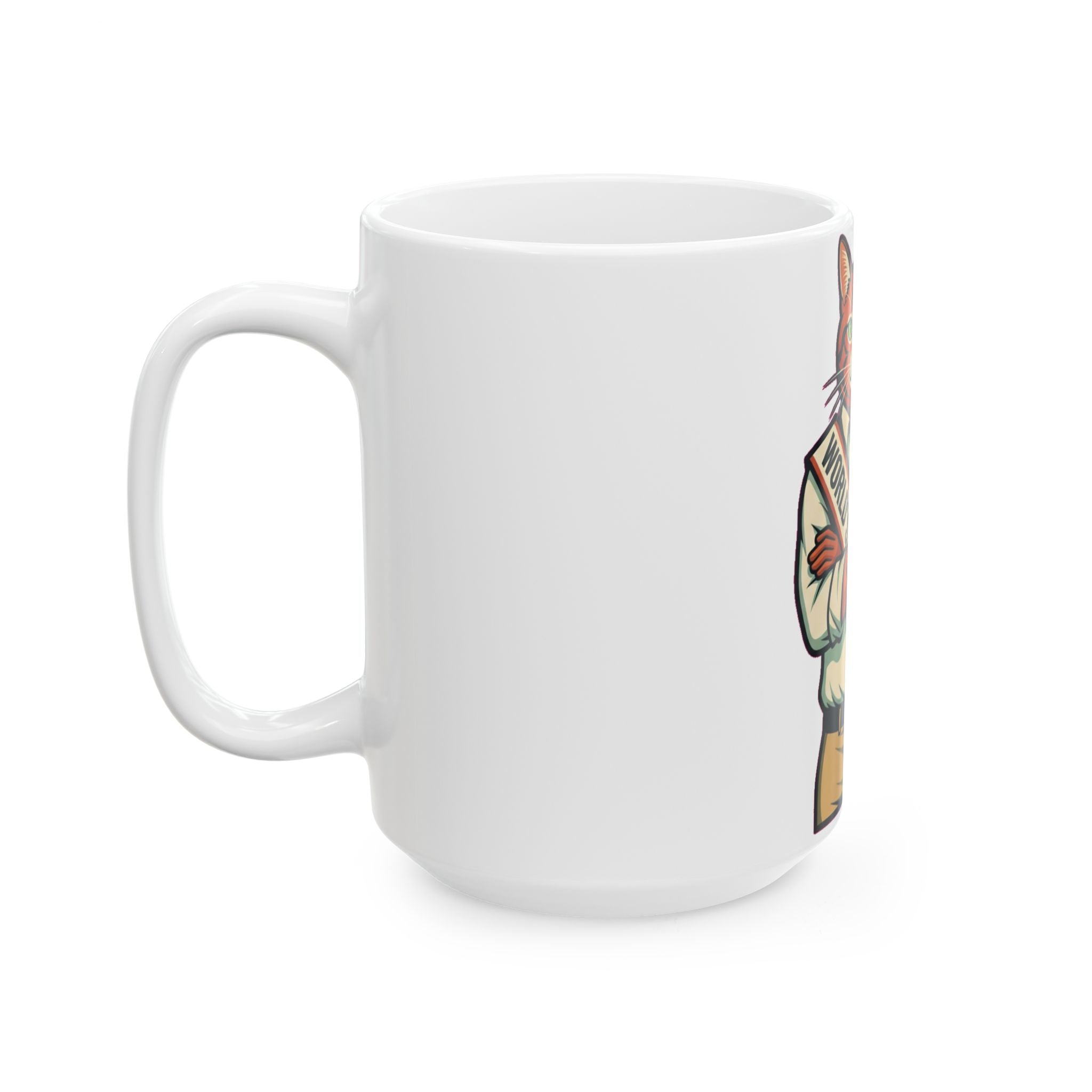 Cat Dad Mug - Funny Ceramic Coffee Cup for Cat Lovers & Proud Cat Dads