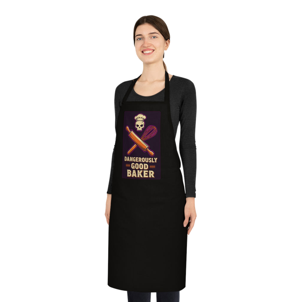 Funny Baker Apron | Dark Humor Baking Gift | Retro Vintage Style Cotton Apron