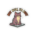Sarcastic Cat Mom Sticker | Funny Laptop Decal | Retro Cat Lady Vinyl Sticker
