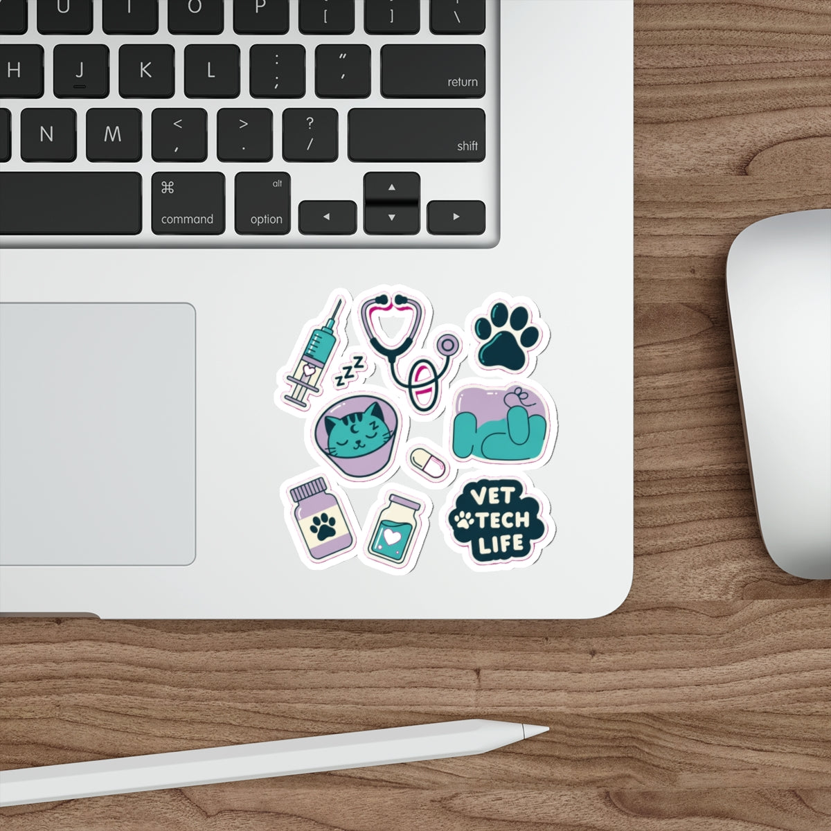 Vet Tech Sticker Pack | Kawaii Veterinary Professional Die-Cut Stickers