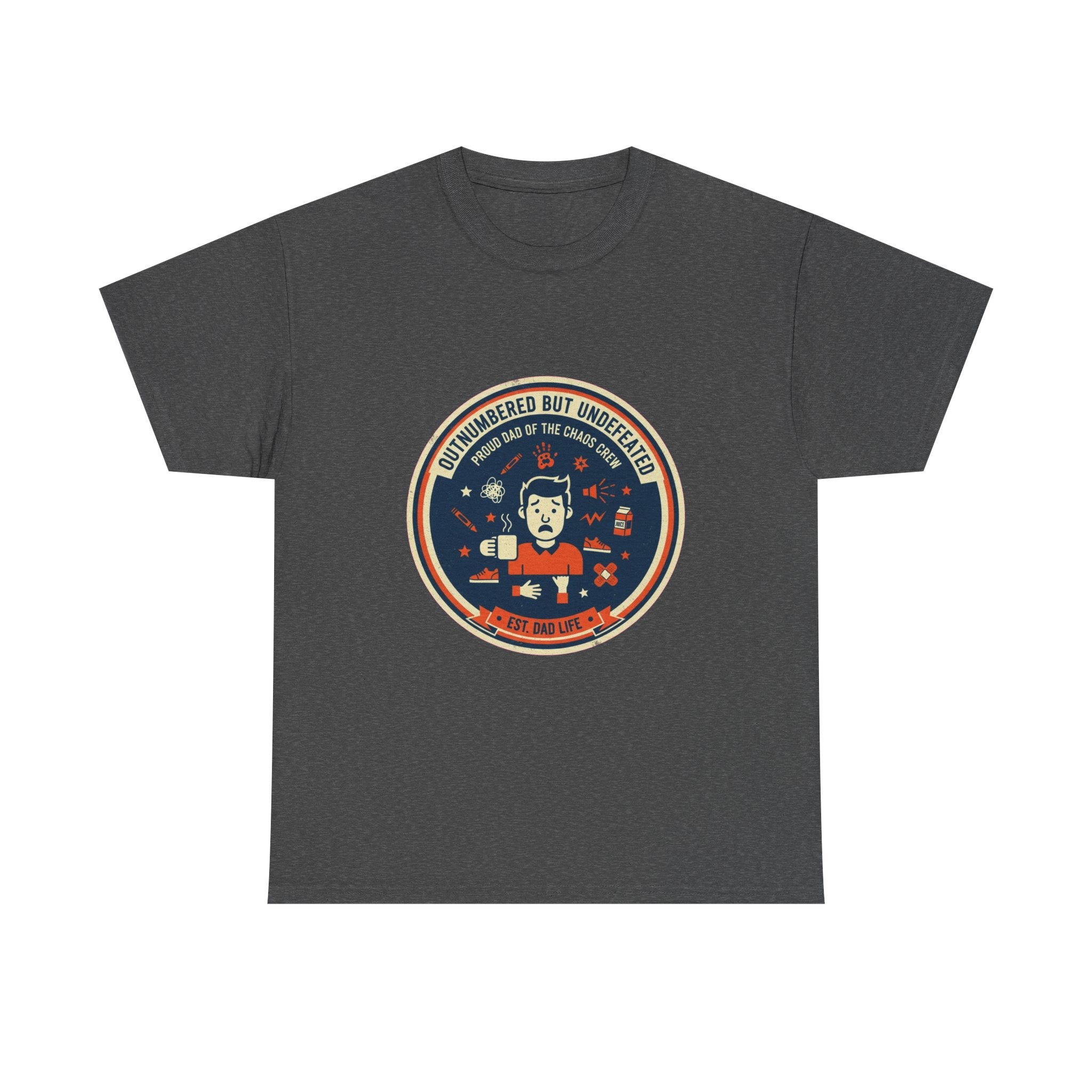 Proud Dad of a Chaos Crew Funny Father's Day T-Shirt | Retro Dad Gift