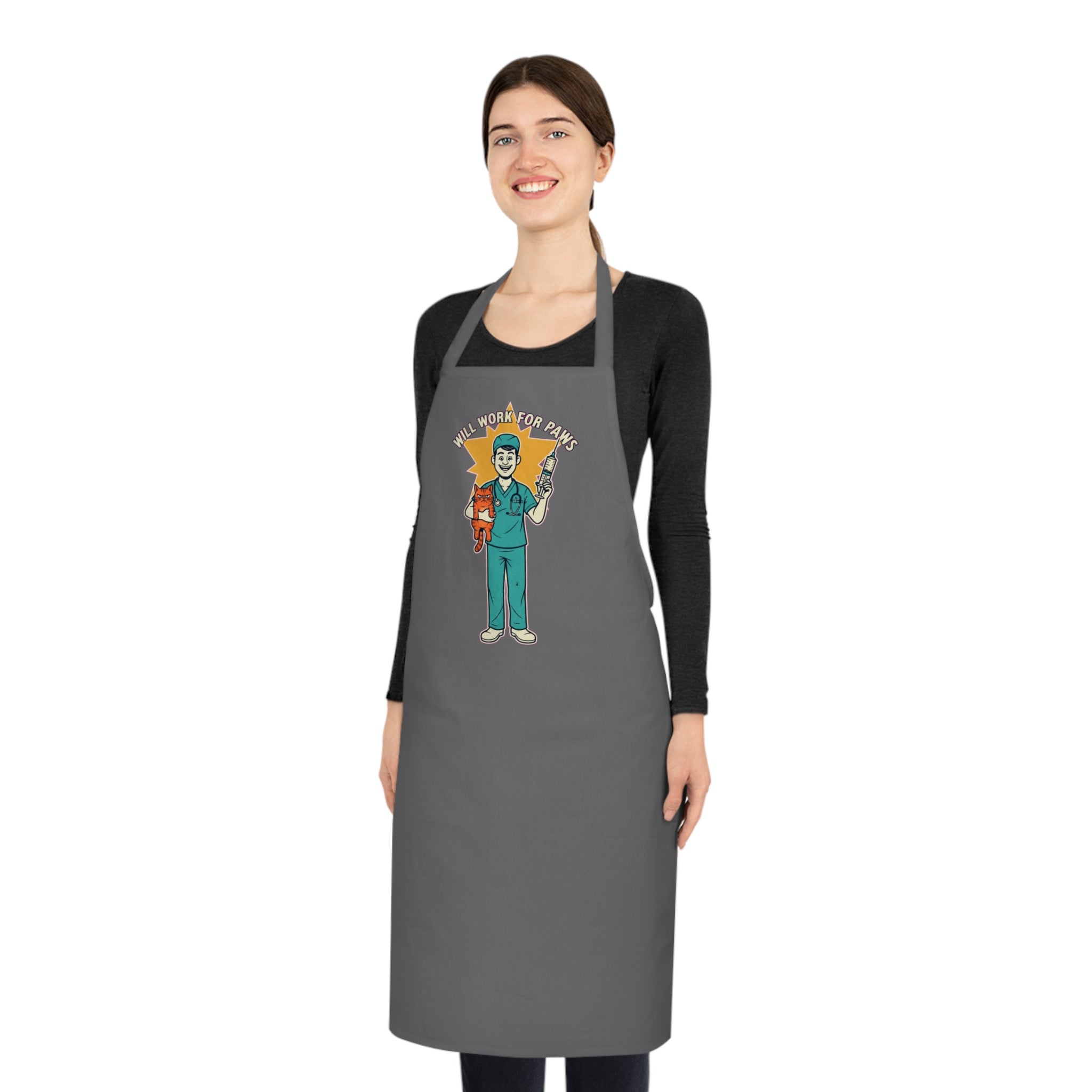 Funny Vet Tech Apron | Dark Humor Veterinary Gift | Cotton Apron