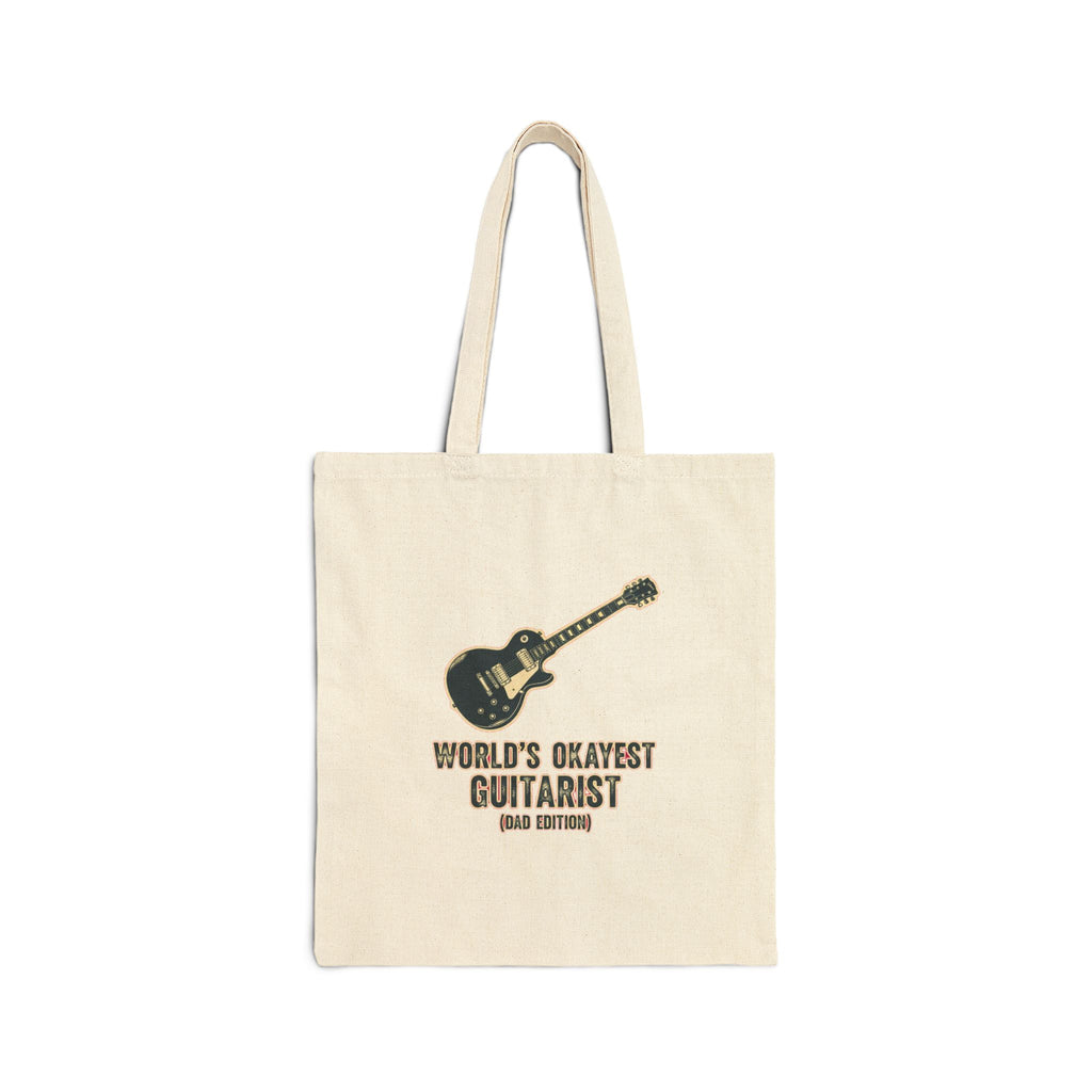 Guitarist Dad Vintage Tote Bag - Guitar Player Gift for Music Loving Fathers