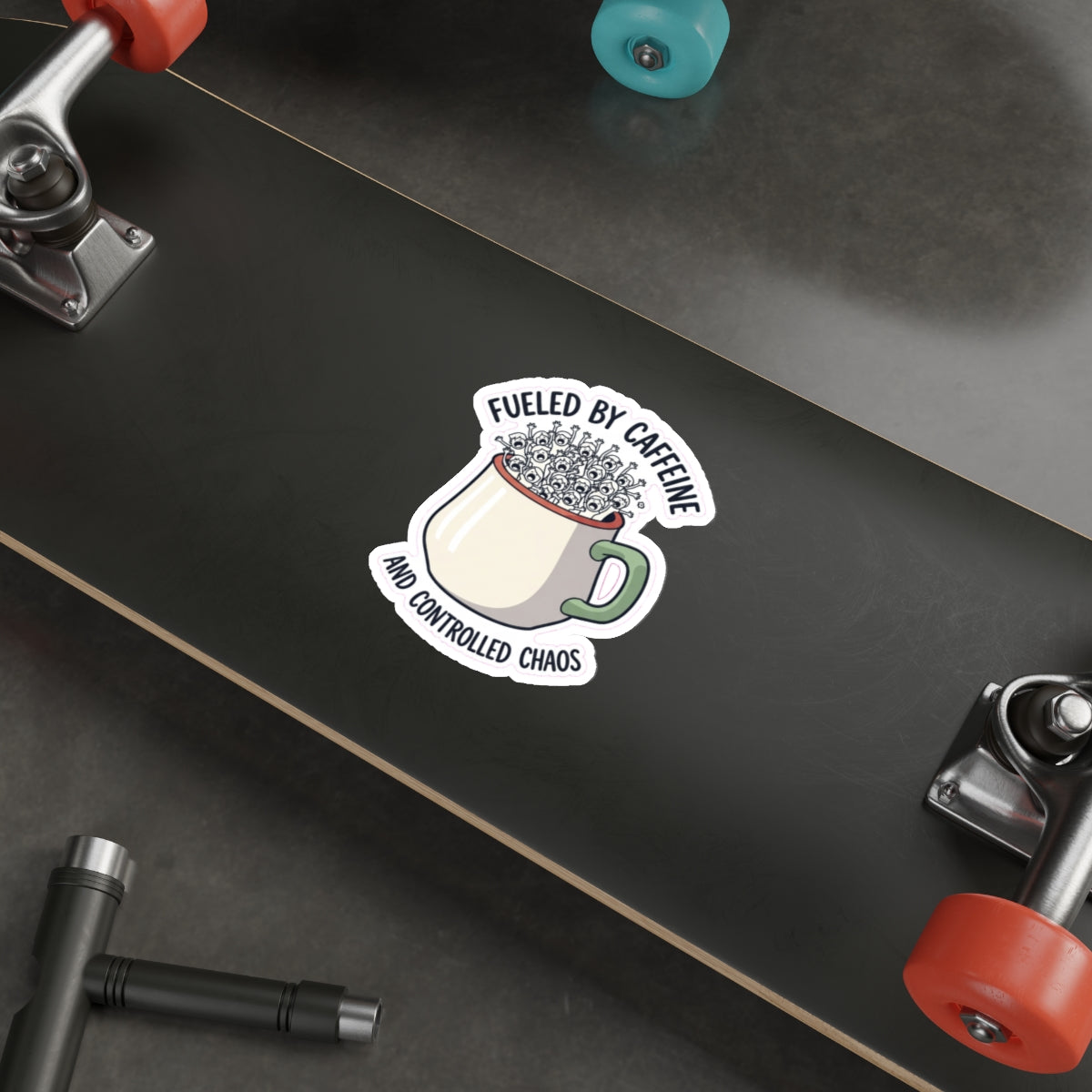 Funny Teacher Sticker - Screaming Students Coffee Mug Sarcastic Classroom Decal