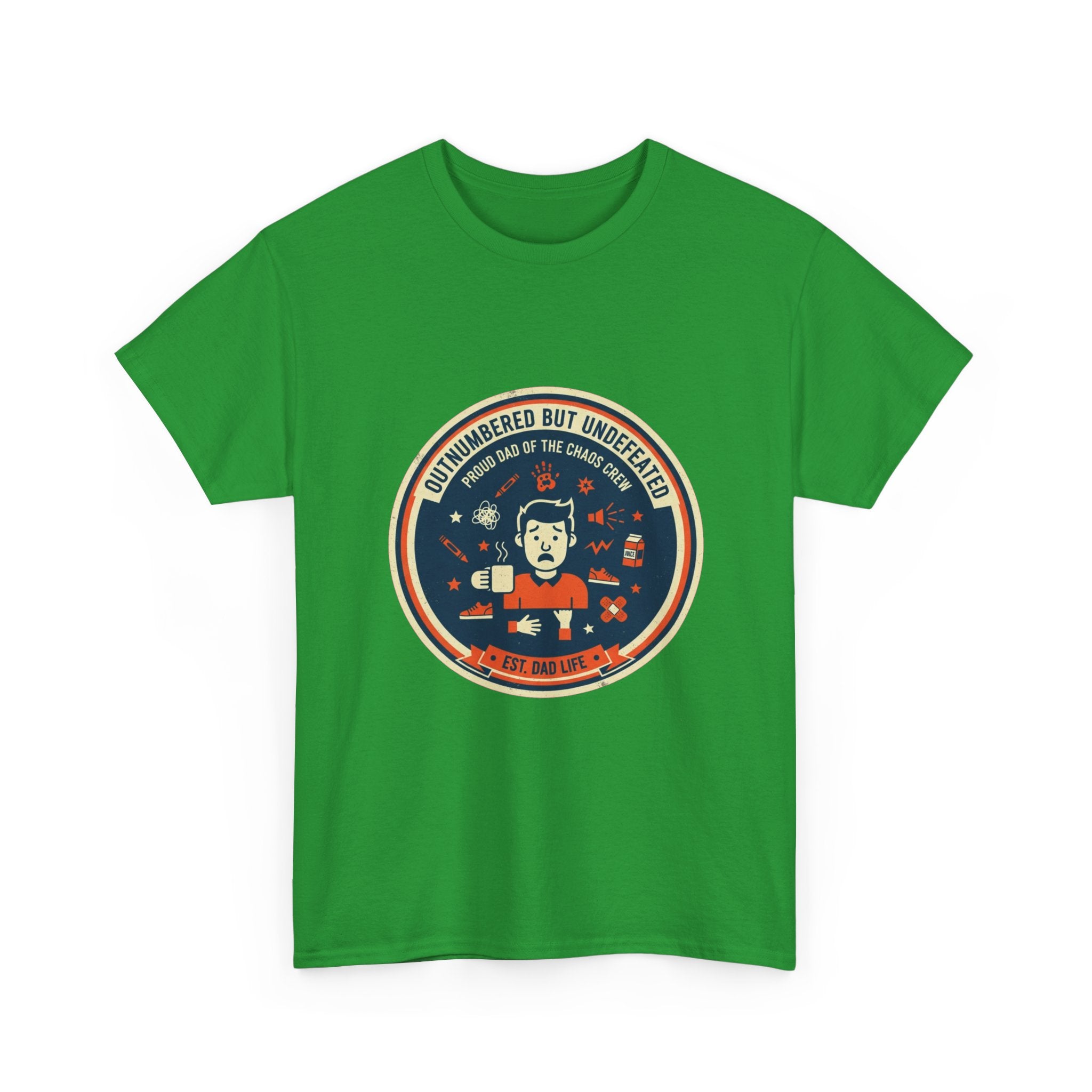 Proud Dad of a Chaos Crew Funny Father's Day T-Shirt | Retro Dad Gift