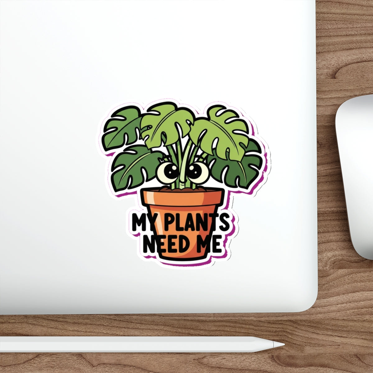 Plant Mom Sticker | Monstera Die Cut Sticker | Crazy Plant Lady Laptop Decal
