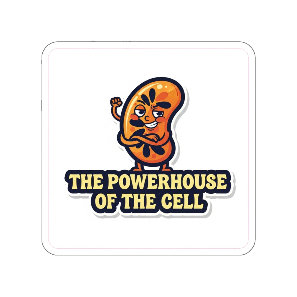 Funny Mitochondria Die-Cut Sticker | Biology Teacher Gift | Science Humor