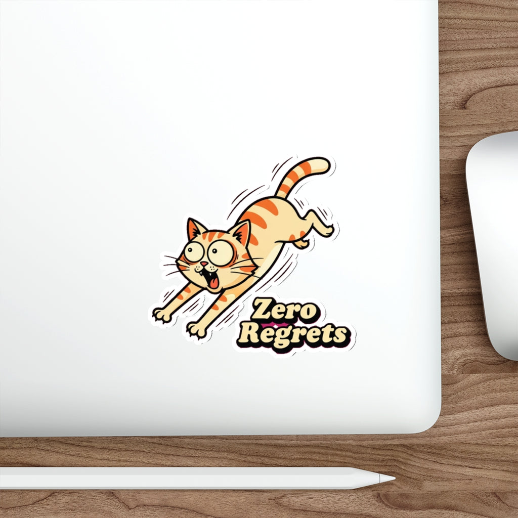 Funny Cat Zoomies Sticker | Cat Lover Gift | Die-Cut Vinyl Decal