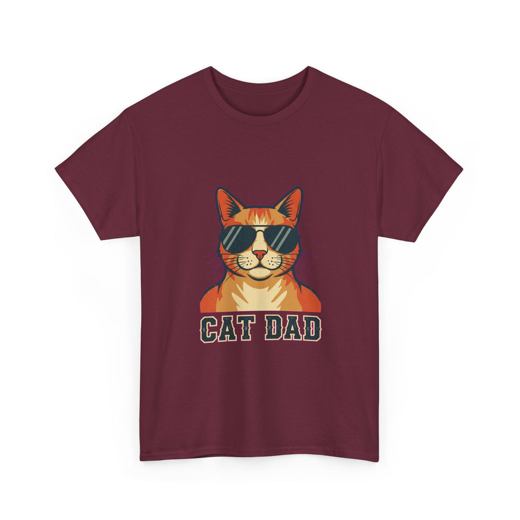 Cat Dad Pride Vintage Aviator T-Shirt | Funny Gift for Cat Dads