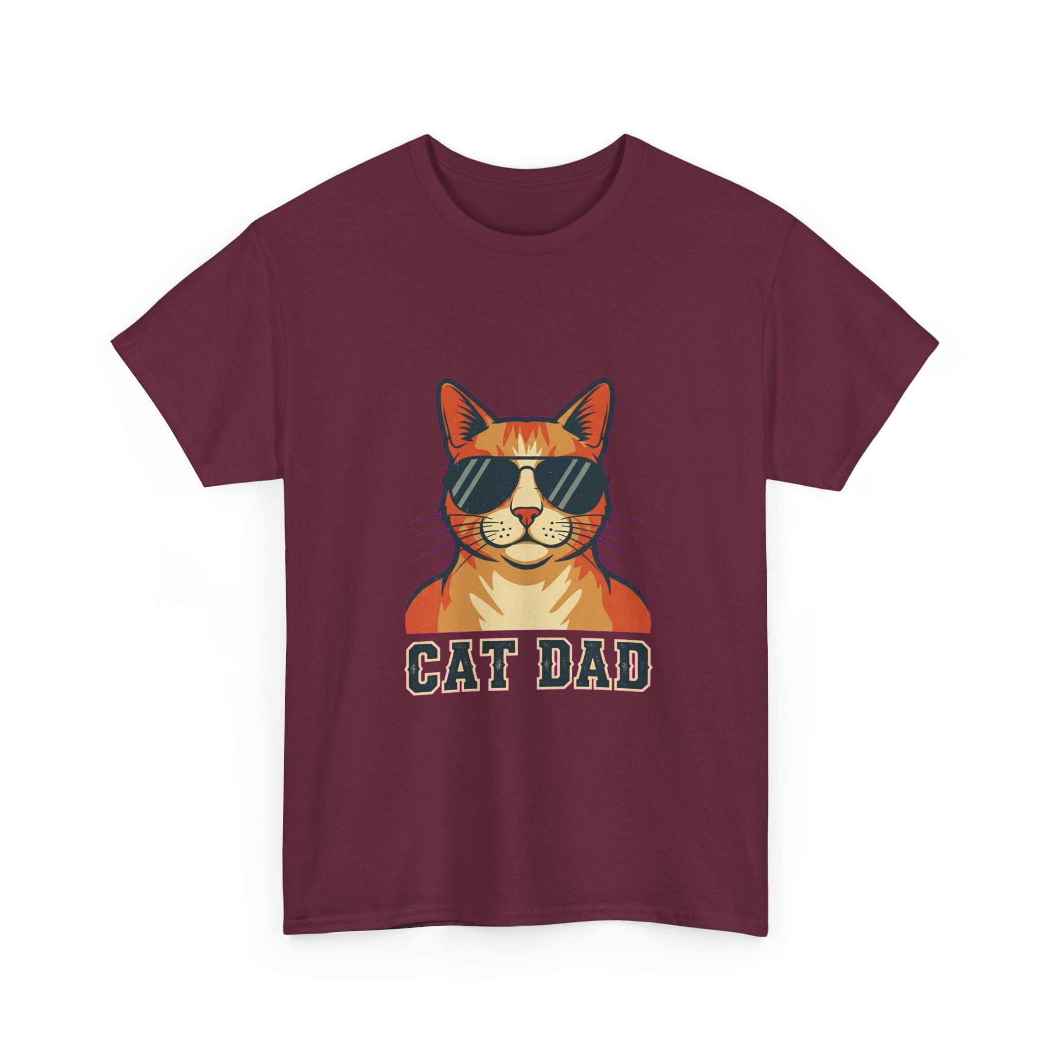 Cat Dad Pride Vintage Aviator T-Shirt | Funny Gift for Cat Dads