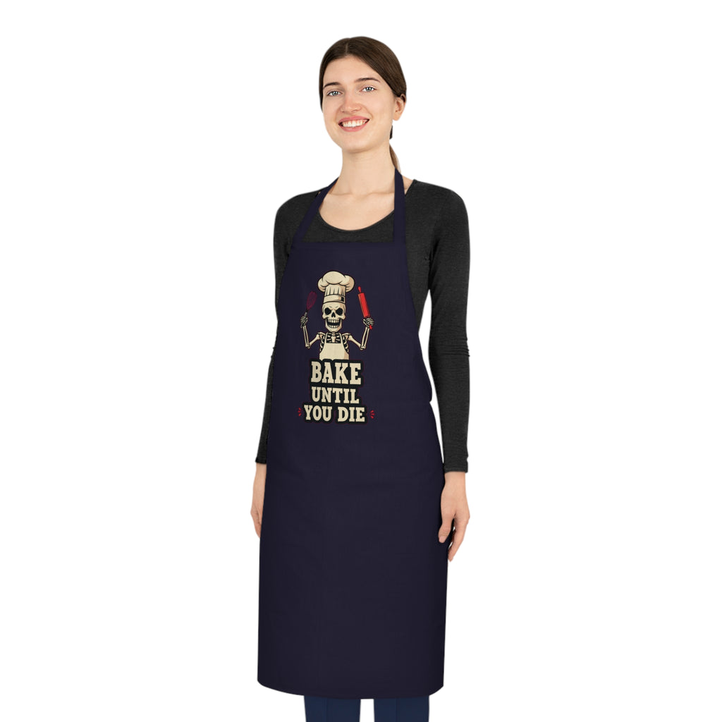 Skeleton Baker Apron | Funny Dark Humor Kitchen Apron for Women