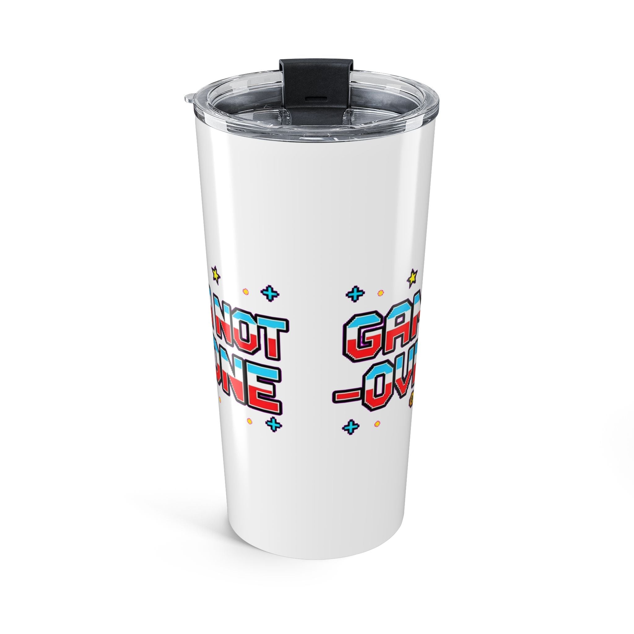 Retro Arcade Joystick Tumbler | Funny Gamer Gift | 8-bit Gaming Humor Cup