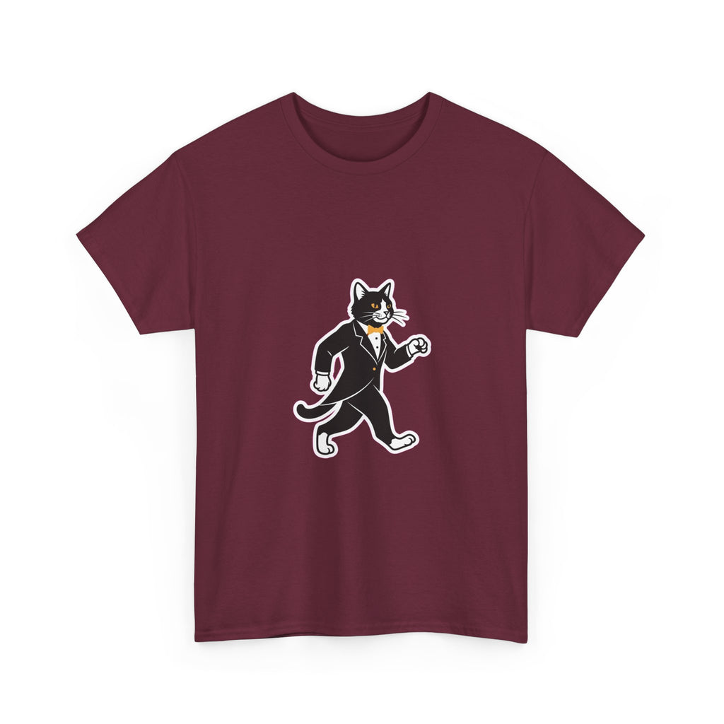 Tuxedo Cat Swagger T-Shirt | Funny Black & White Cat Art Tee for Cat Lovers