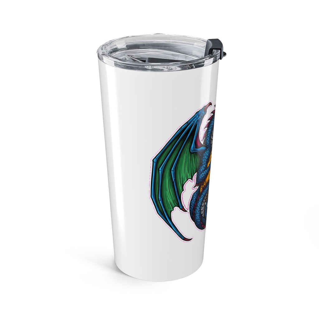 D&D Dragon & D20 Tumbler | Fantasy RPG Coffee Cup | Dungeons Dragons Gift