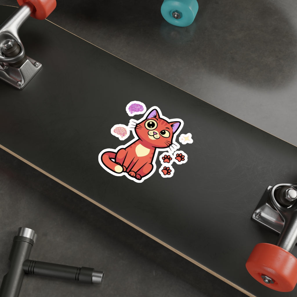 Neurodivergent Cat Lady Sticker | ADHD Autism Cat Mom Vinyl Decal