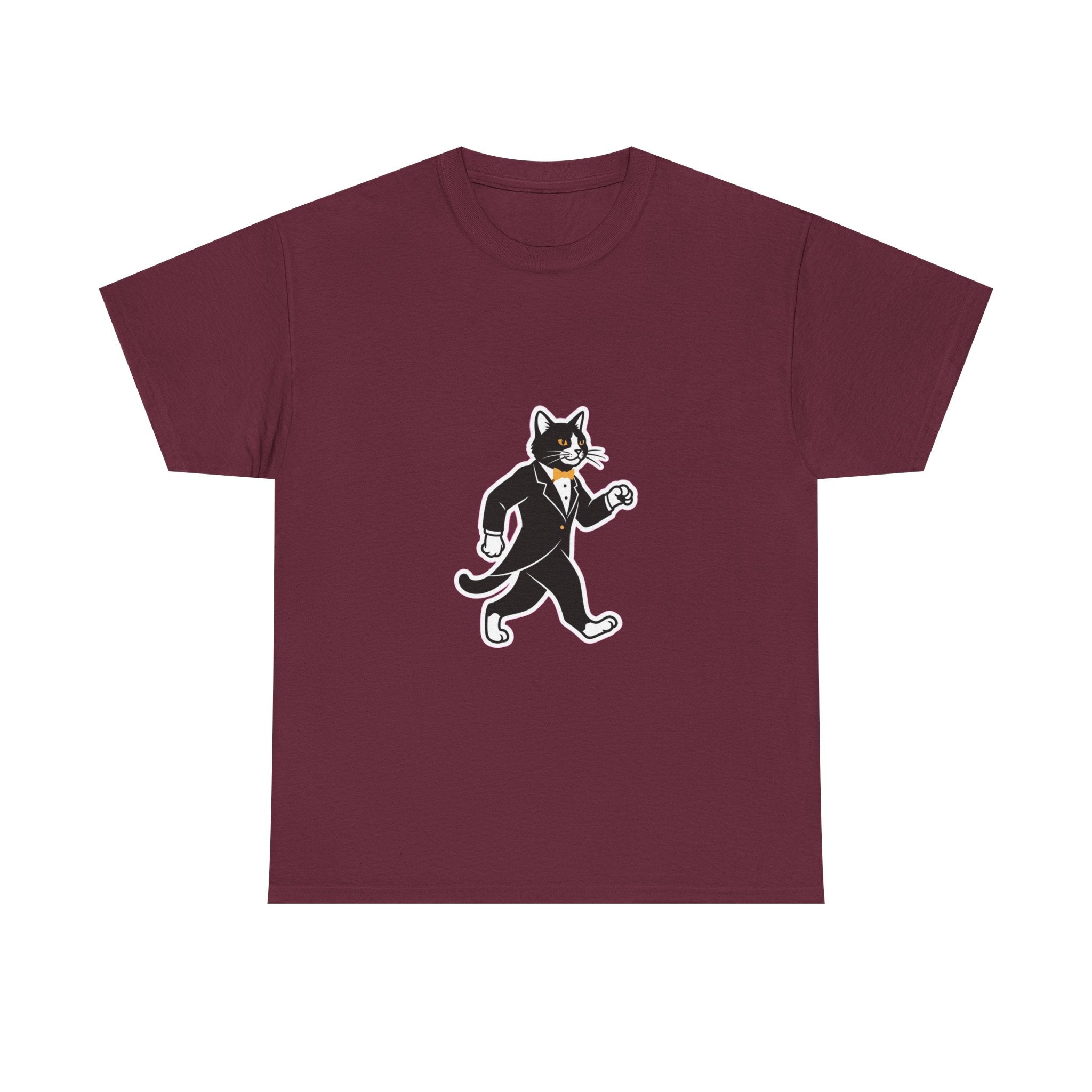 Tuxedo Cat Swagger T-Shirt | Funny Black & White Cat Art Tee for Cat Lovers