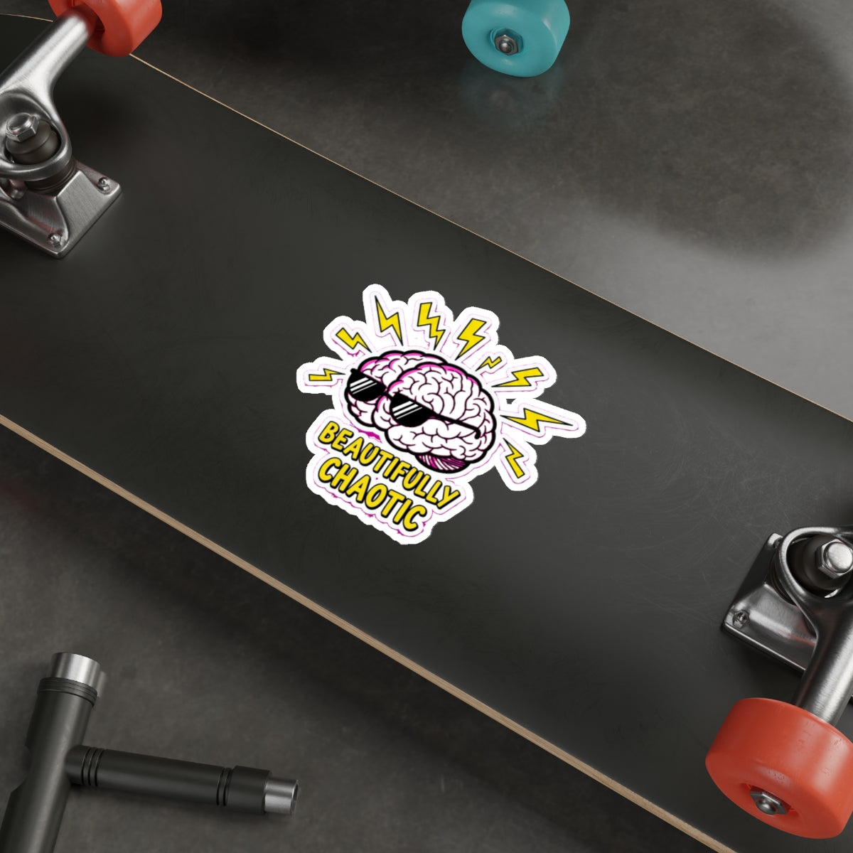 ADHD Brain Sticker | Neurodivergent Dark Humor Decal | Funny Mental Health