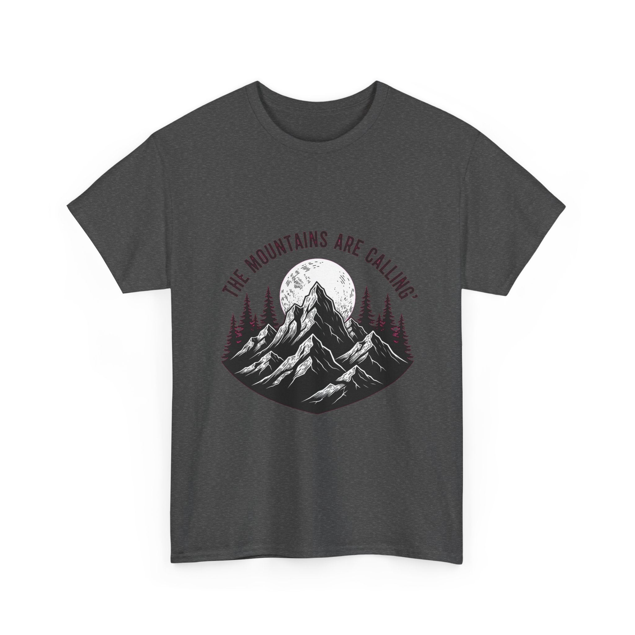 Gothic Mountain T-Shirt | Dark Nature Apparel | Woodcut Peak Tee