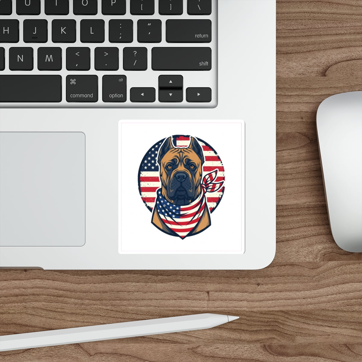 Cane Corso 4th of July Die-Cut Sticker | Patriotic Dog Sticker