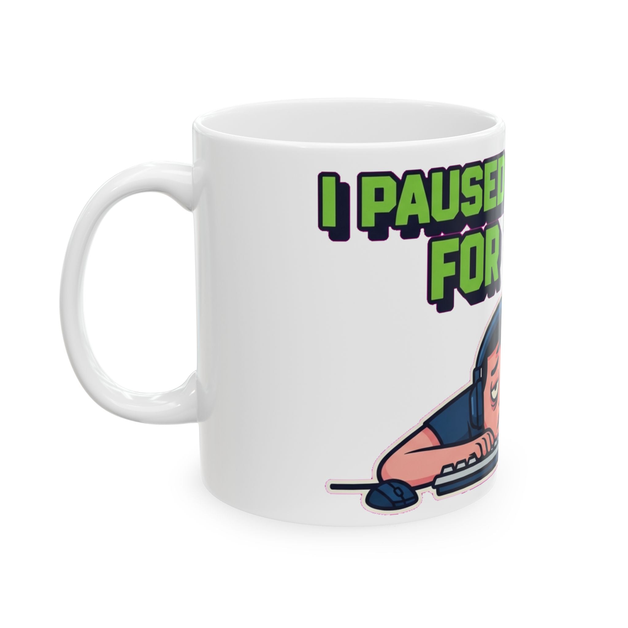 Tired Gamer Coffee Mug | Dead Inside Gaming Humor Cup | PC Gamer Gift