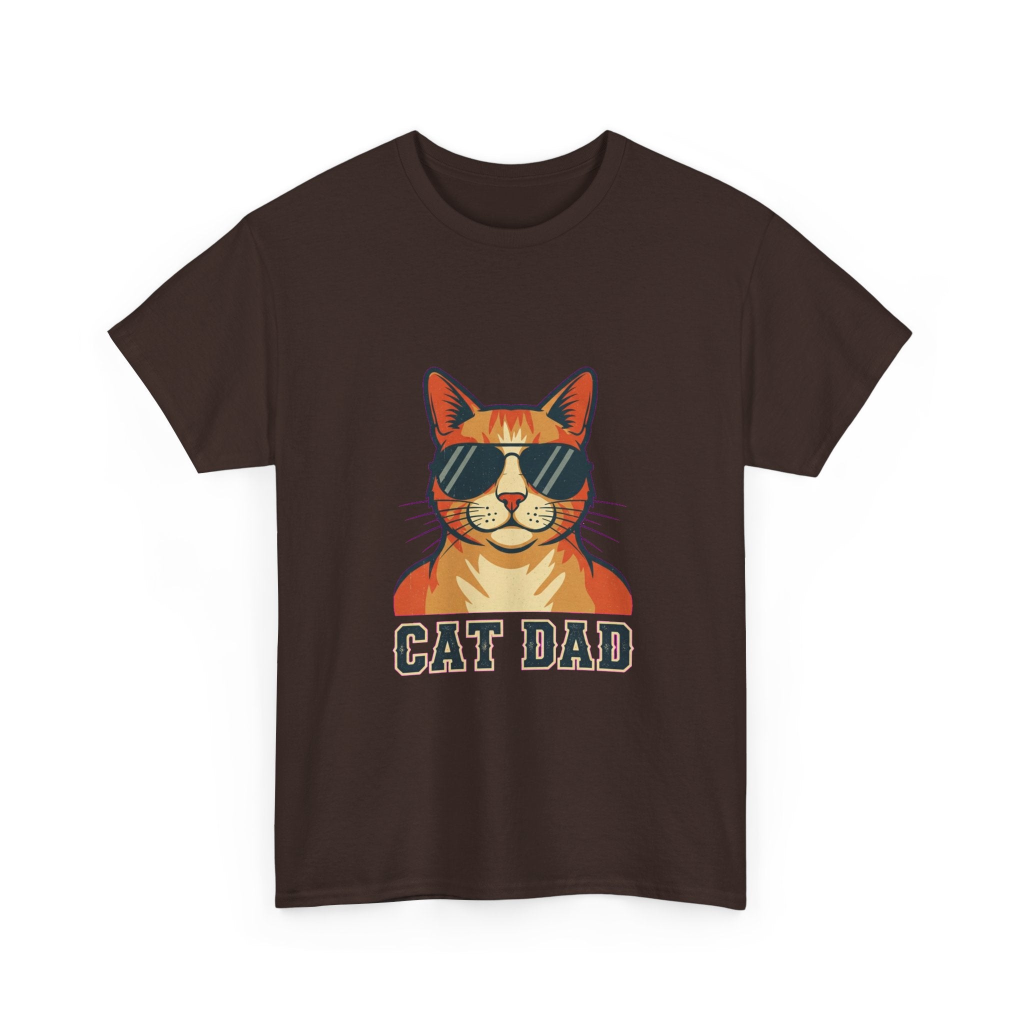 Cat Dad Pride Vintage Aviator T-Shirt | Funny Gift for Cat Dads