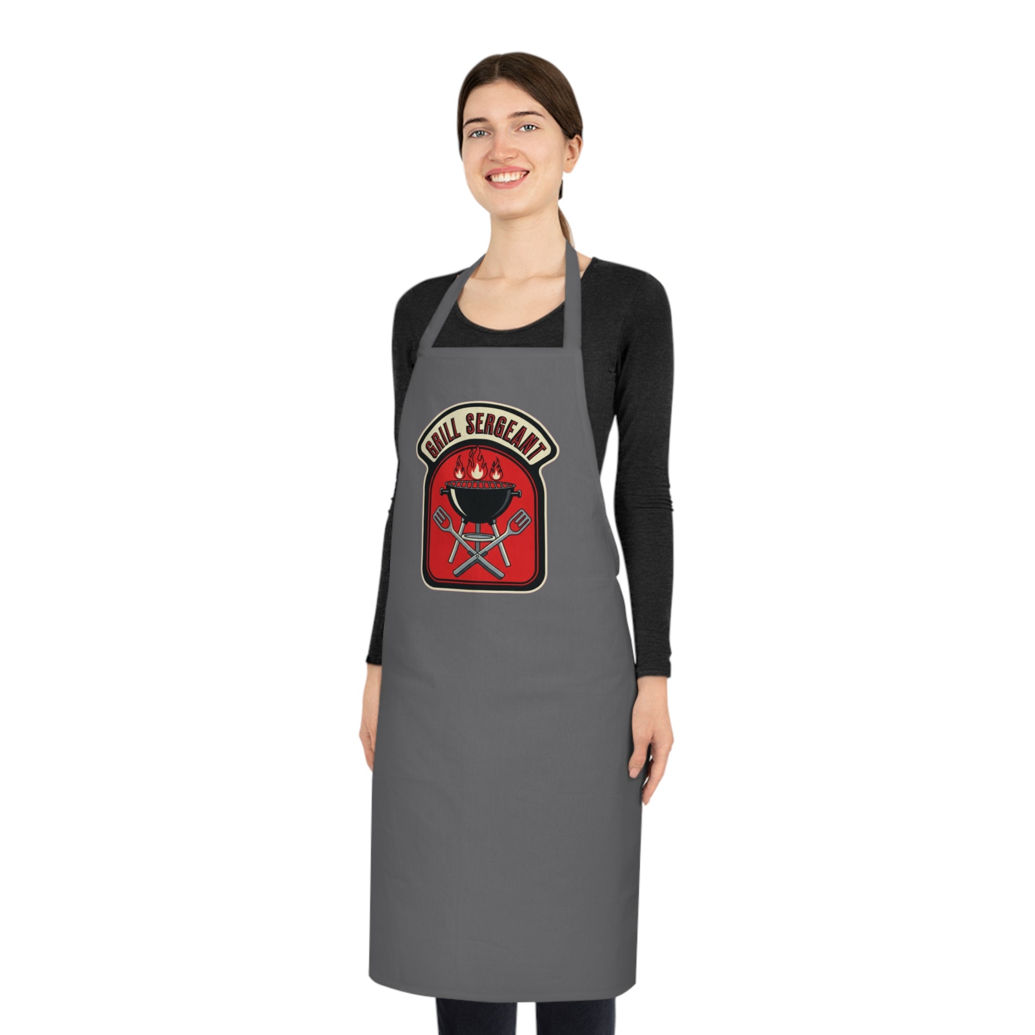 Funny Dad BBQ Apron - Vintage Biker Grill Master Father's Day Gift
