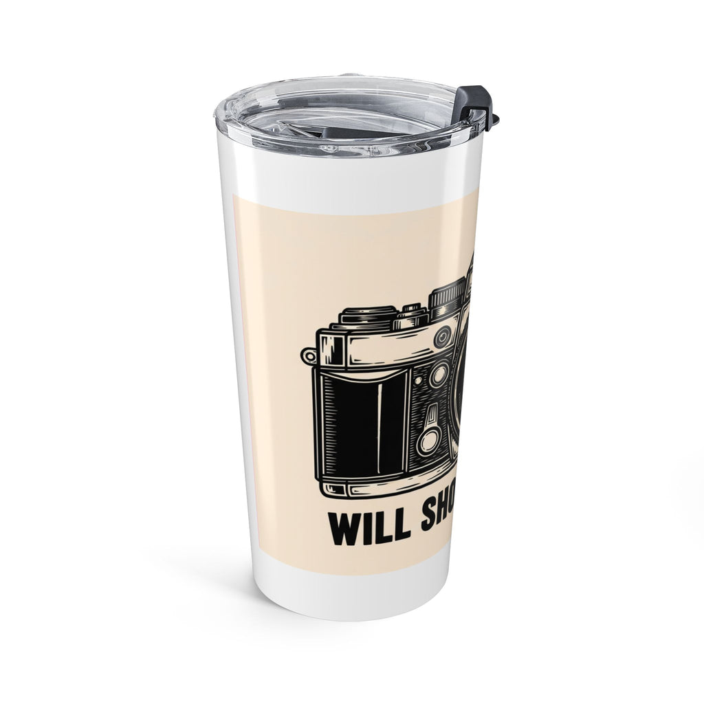 Photographer Dark Humor Tumbler - Vintage Camera Gift for Photography Nerds