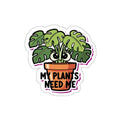 Plant Mom Sticker | Monstera Die Cut Sticker | Crazy Plant Lady Laptop Decal