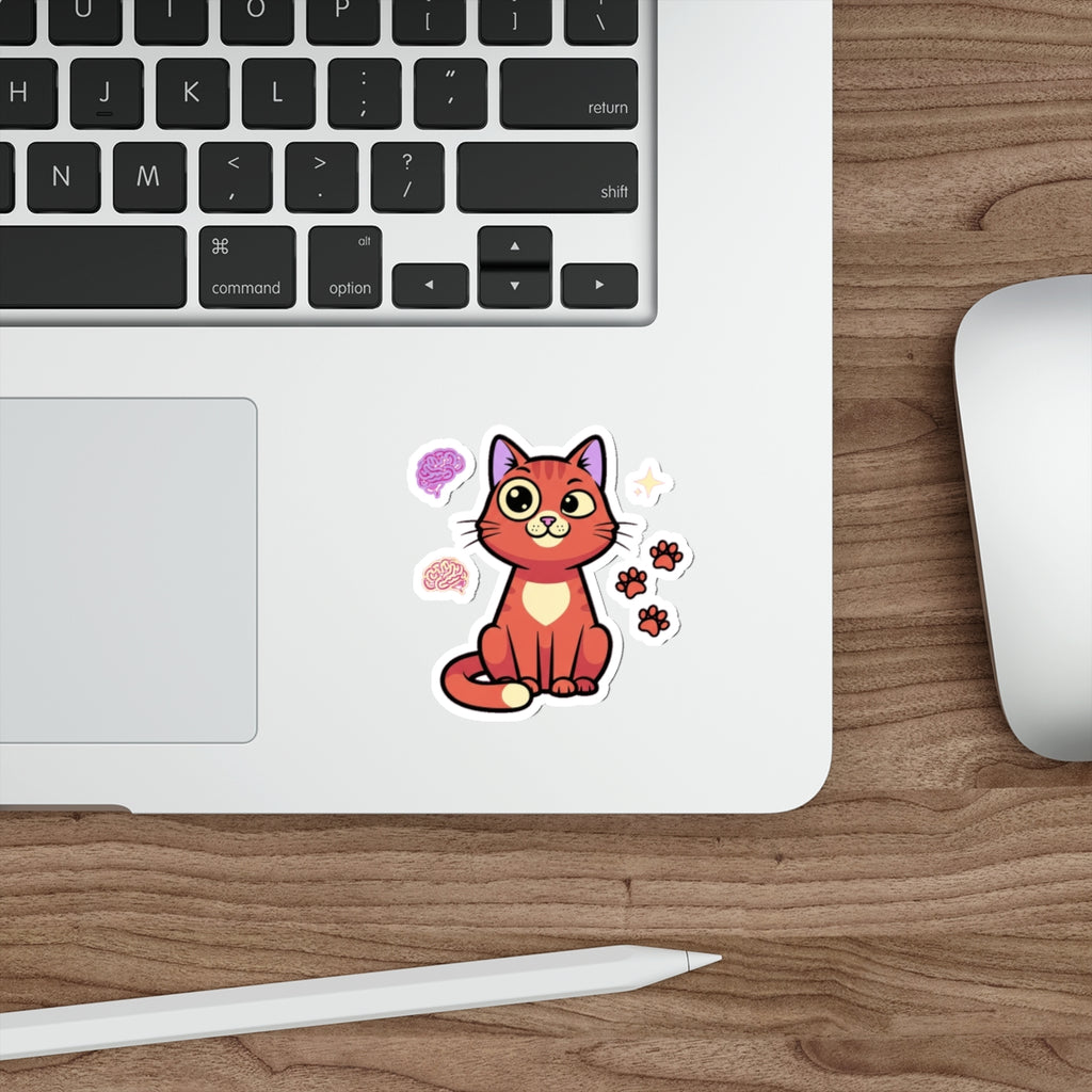 Neurodivergent Cat Lady Sticker | ADHD Autism Cat Mom Vinyl Decal