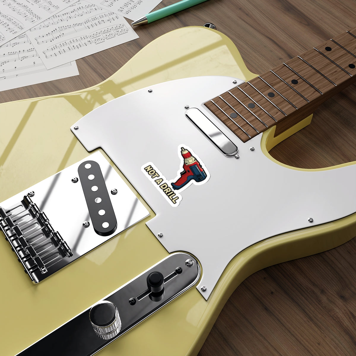 Dad Joke Sticker | Funny Power Drill Pun Sticker for Father's Day