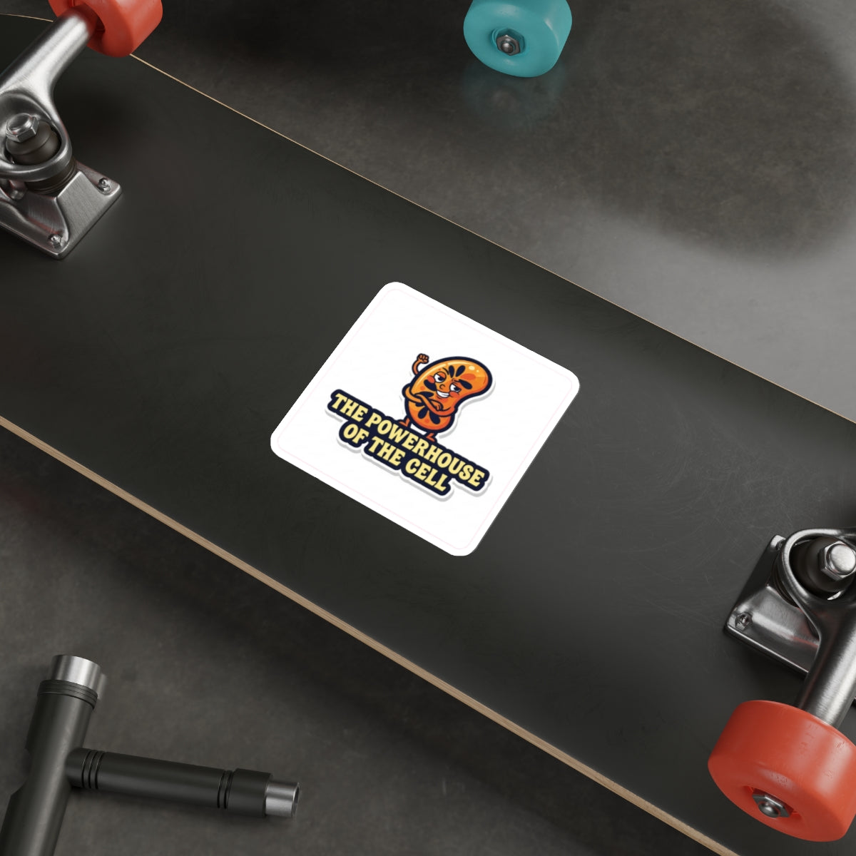 Funny Mitochondria Die-Cut Sticker | Biology Teacher Gift | Science Humor