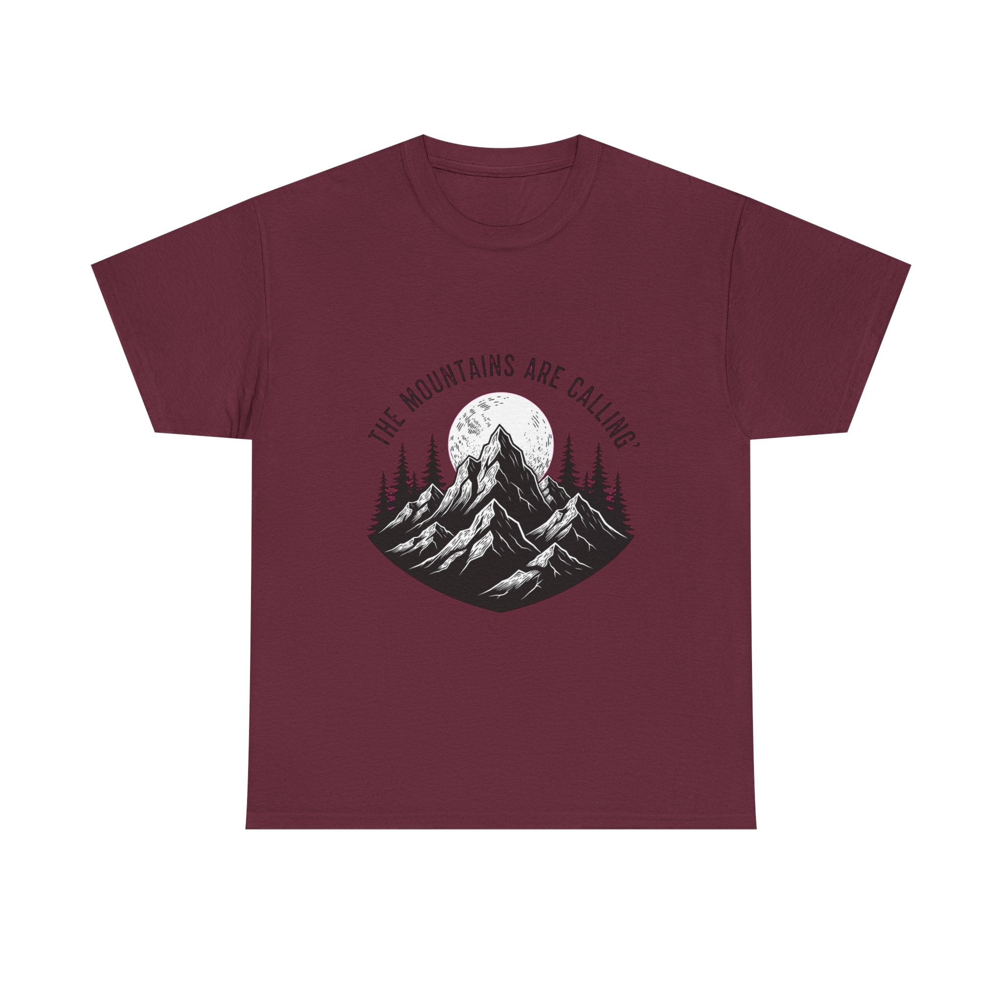 Gothic Mountain T-Shirt | Dark Nature Apparel | Woodcut Peak Tee