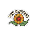 Mental Health Awareness Sticker | Retro Sunflower You Matter Decal