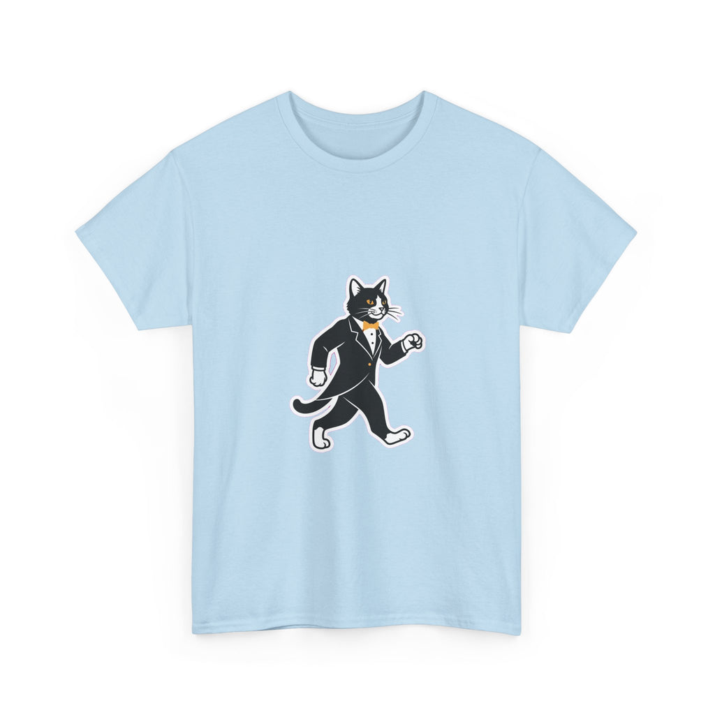 Tuxedo Cat Swagger T-Shirt | Funny Black & White Cat Art Tee for Cat Lovers