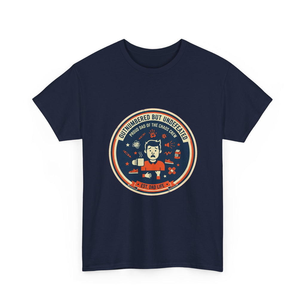 Proud Dad of a Chaos Crew Funny Father's Day T-Shirt | Retro Dad Gift