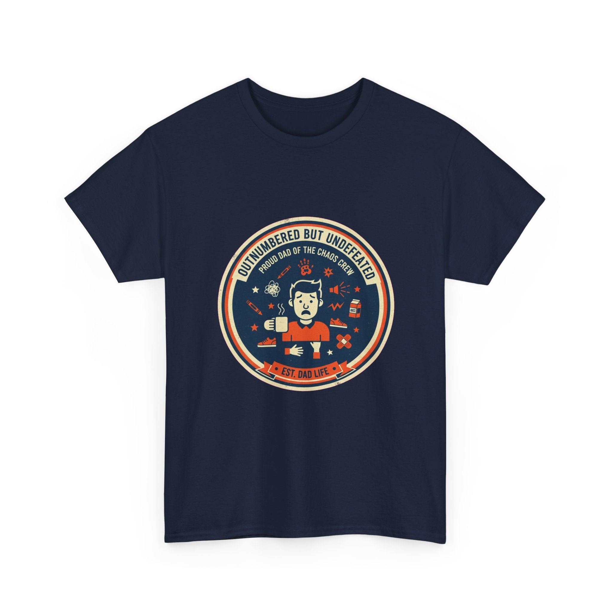 Proud Dad of a Chaos Crew Funny Father's Day T-Shirt | Retro Dad Gift