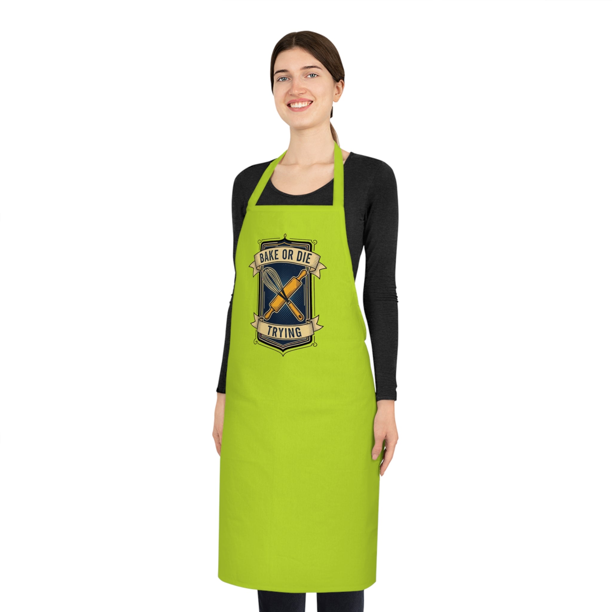 Funny Baker Apron | Retro Diner Baking Gift | Pastry Chef Humor Kitchen Apron