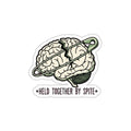 Mental Health Warrior Brain Sticker | Anxiety Depression ADHD Dark Humor Decal