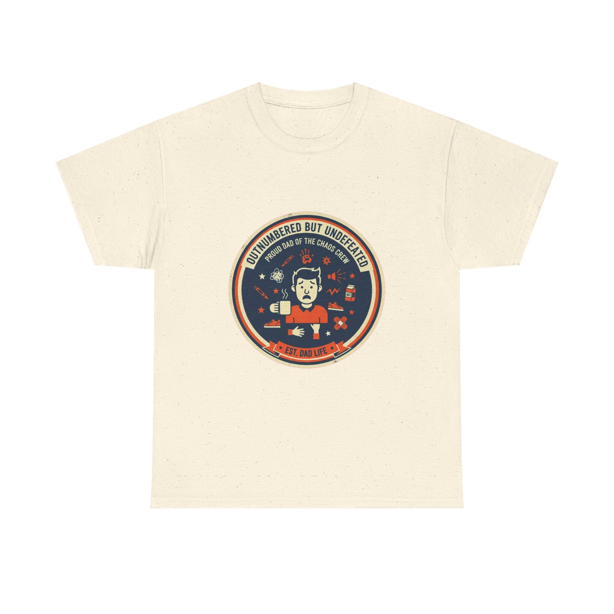 Proud Dad of a Chaos Crew Funny Father's Day T-Shirt | Retro Dad Gift