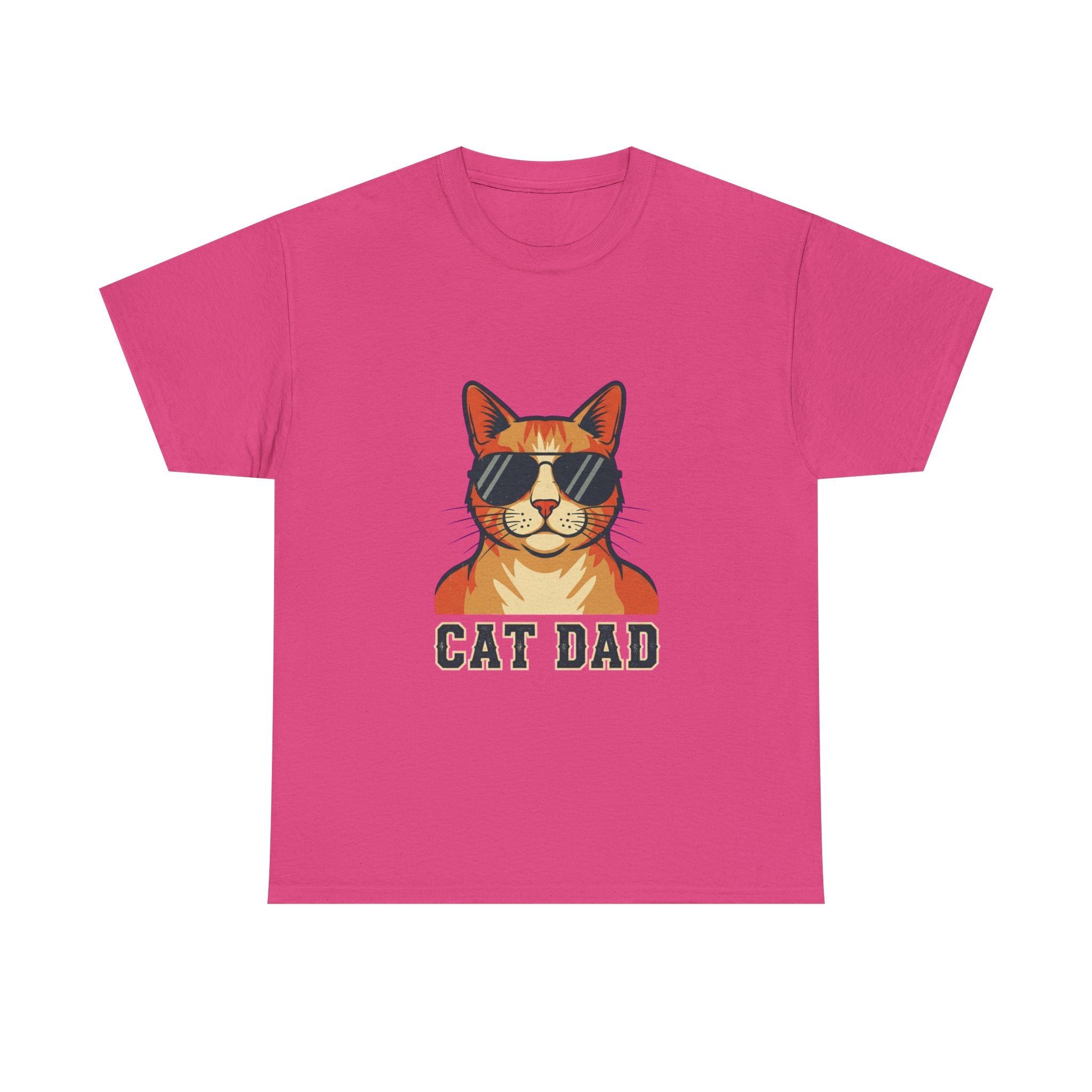 Cat Dad Pride Vintage Aviator T-Shirt | Funny Gift for Cat Dads