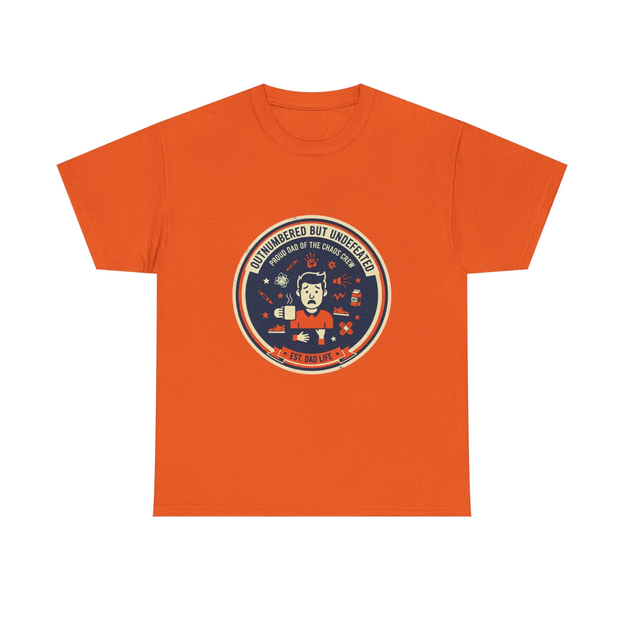 Proud Dad of a Chaos Crew Funny Father's Day T-Shirt | Retro Dad Gift