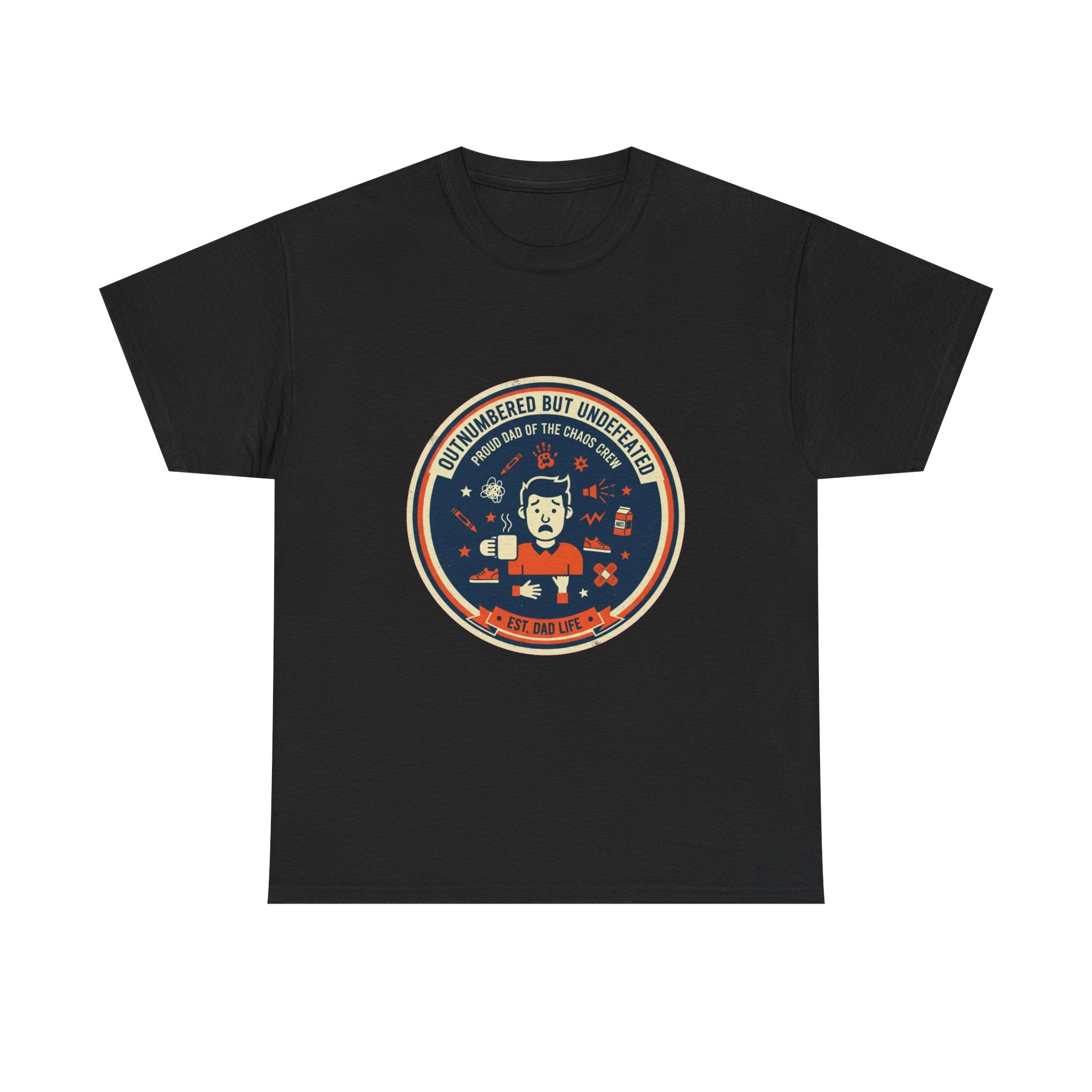 Proud Dad of a Chaos Crew Funny Father's Day T-Shirt | Retro Dad Gift