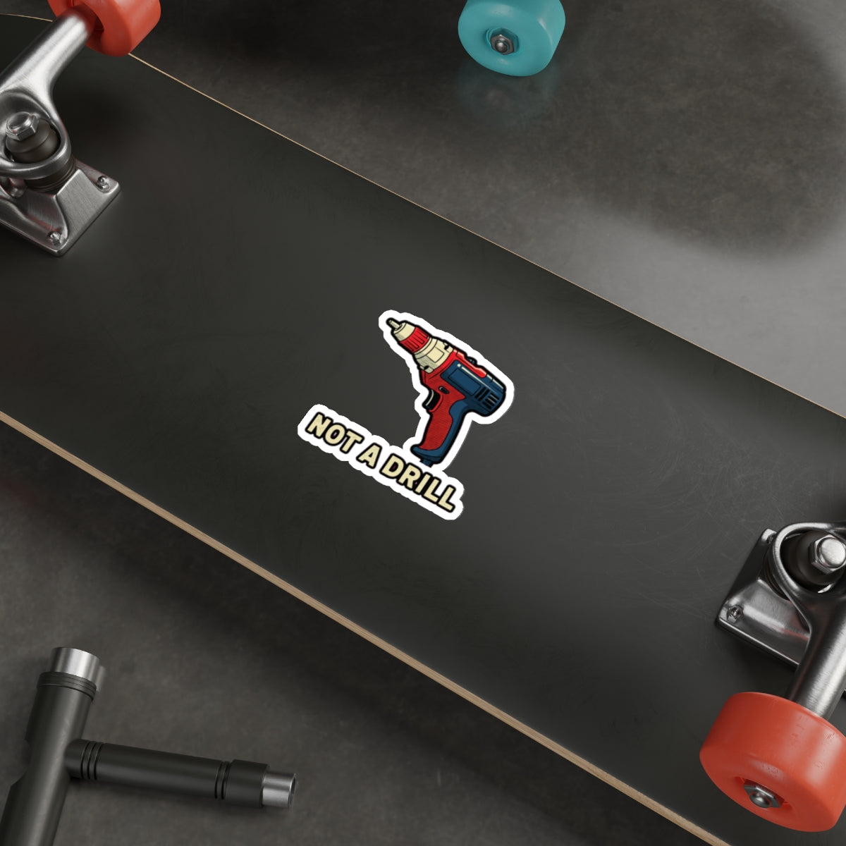 Dad Joke Sticker | Funny Power Drill Pun Sticker for Father's Day